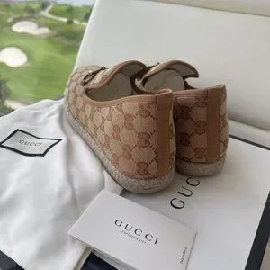 Gucci | Shoes | New Gucci Shoes Mens Gg Canvas Espadrilles W  display picture 2